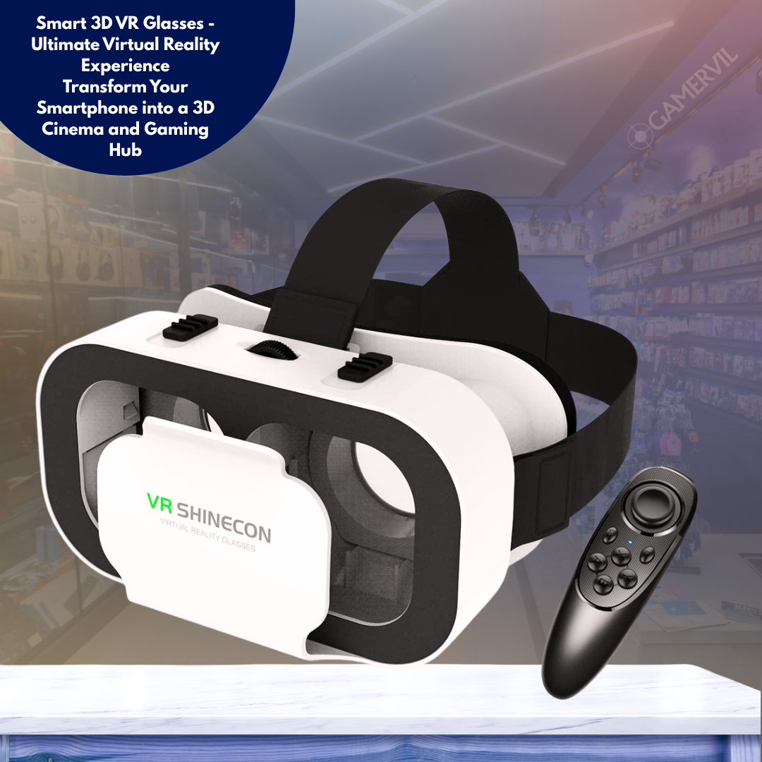 Smart 3D VR Glasses for Immersive Gaming & Movies
