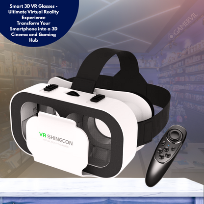 Smart 3D VR Glasses for Immersive Gaming & Movies