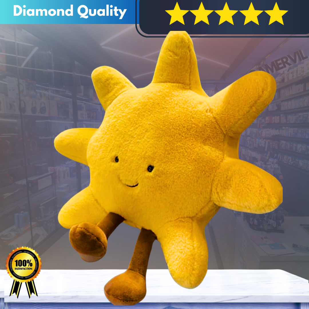 Charming Sun & Moon Plushie Cushion - Cozy Decor for Kids