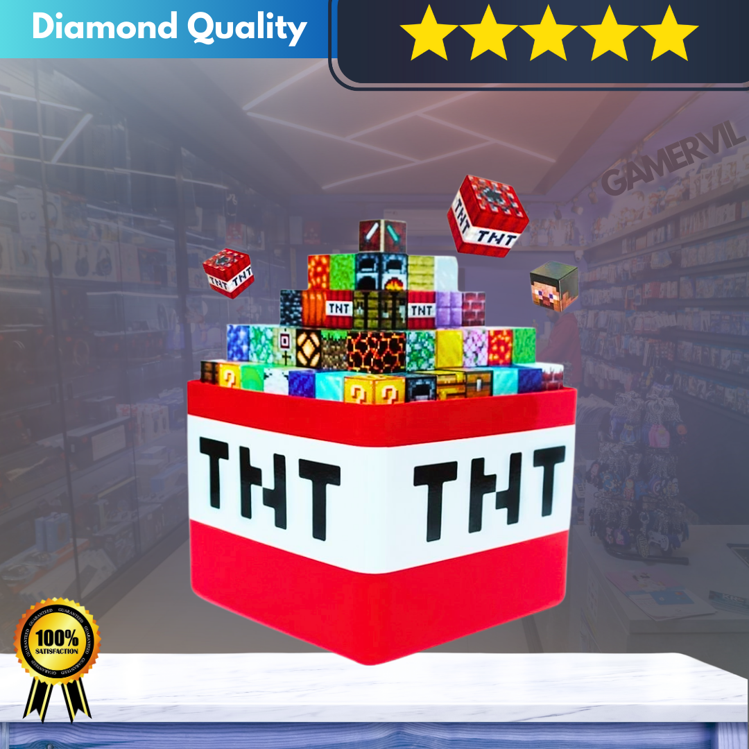 Magnetic Building Blocks Set with TNT Storage Box