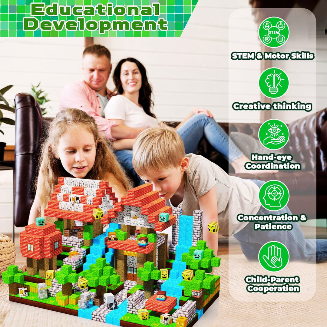 Magnetic Building Blocks Set with TNT Storage Box