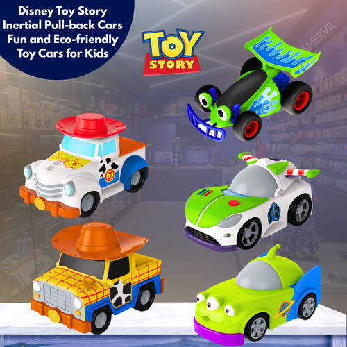Buy 1 Get 2 - Disney Toy Story Inertial Pull-back Cars for Kids