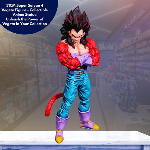 31CM Super Saiyan 4 Vegeta Figure - Collectible Anime Statue