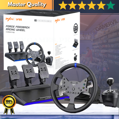 PXN V99 Gaming Steering Wheel - Ultimate Control for Gamers